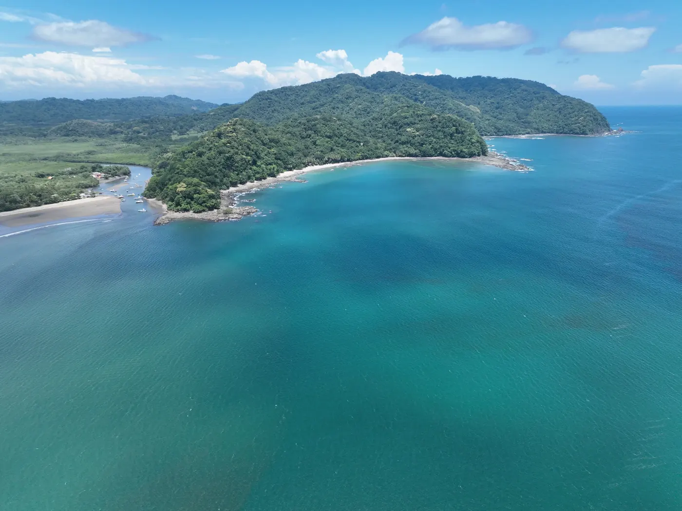 Calm cove and coastal headland at Playa Ocotal, Guanacaste